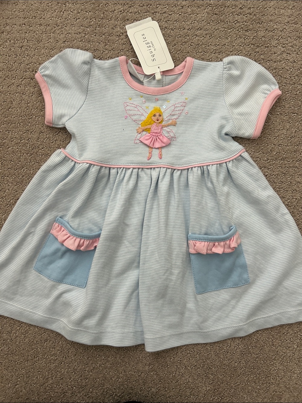 NWT Squiggles stripe ballerina fairy dress